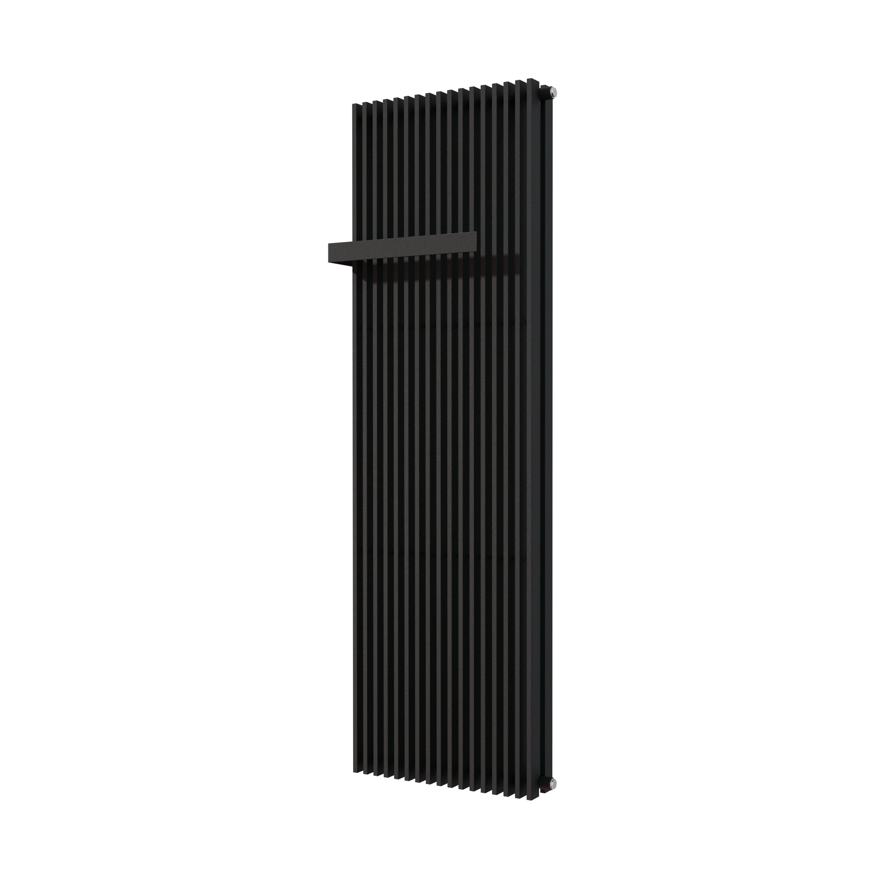 Vipera Corrason dubbele badkamerradiator 60 x 180 cm centrale verwarming mat zwart zij- en middenaansluiting 3,468W