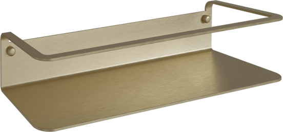 Blaufoss Tika porte-shampooing seul avec fixation murale Brushed Champagne Gold