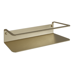 Blaufoss Tika Einzel-Shampoohalter mit Wandhalterung, Brushed Champagne Gold