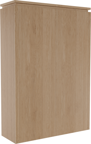 Balmani Eclips hängender Hochschrank Eiche natur 90 x 32 x 130 cm, Vert. Sym. Rippe