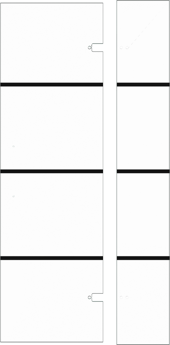 Balmani Senses Design Dusche Drehtür Rechts 100 x 210 cm Lined Glas