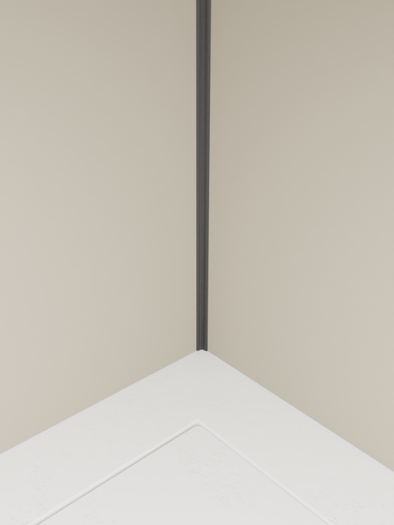 Luca Varess Artdeco revêtement mural de douche 120 x 244 cm alu-composite beige mat