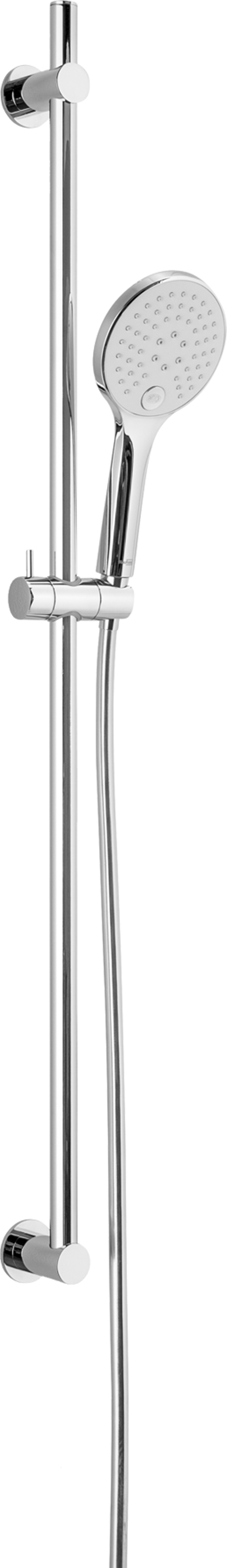Blaufoss Switch Drop douchestang 95 cm met douchekop 12 cm 3 functies glanzend chroom en wit