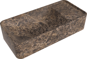 Balmani Fara lave-mains 42 x 22 cm marbre Dark Emperador