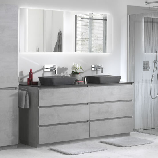 Balmani Giro miroir rectangulaire lumineux 180 x 65 cm