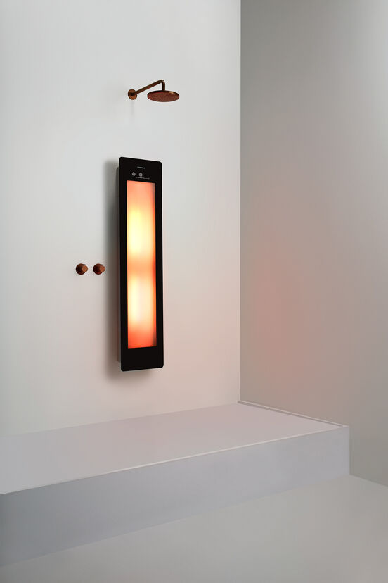 Sunshower Plus M Infrarood en UV Vlakke opbouw black