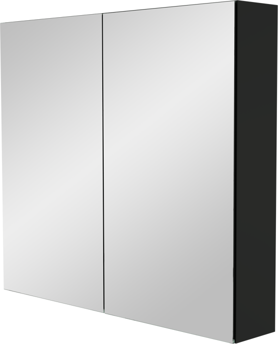 Storke Reflecta spiegelkast 85 x 75 cm mat zwart