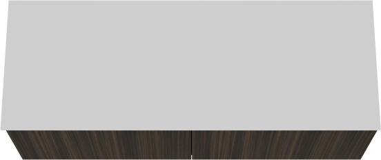 Balmani Sfera meuble salle de bains suspendu 150 x 55 cm eucalyptus avec Stretto tablette simple ou double en solid surface blanc mat