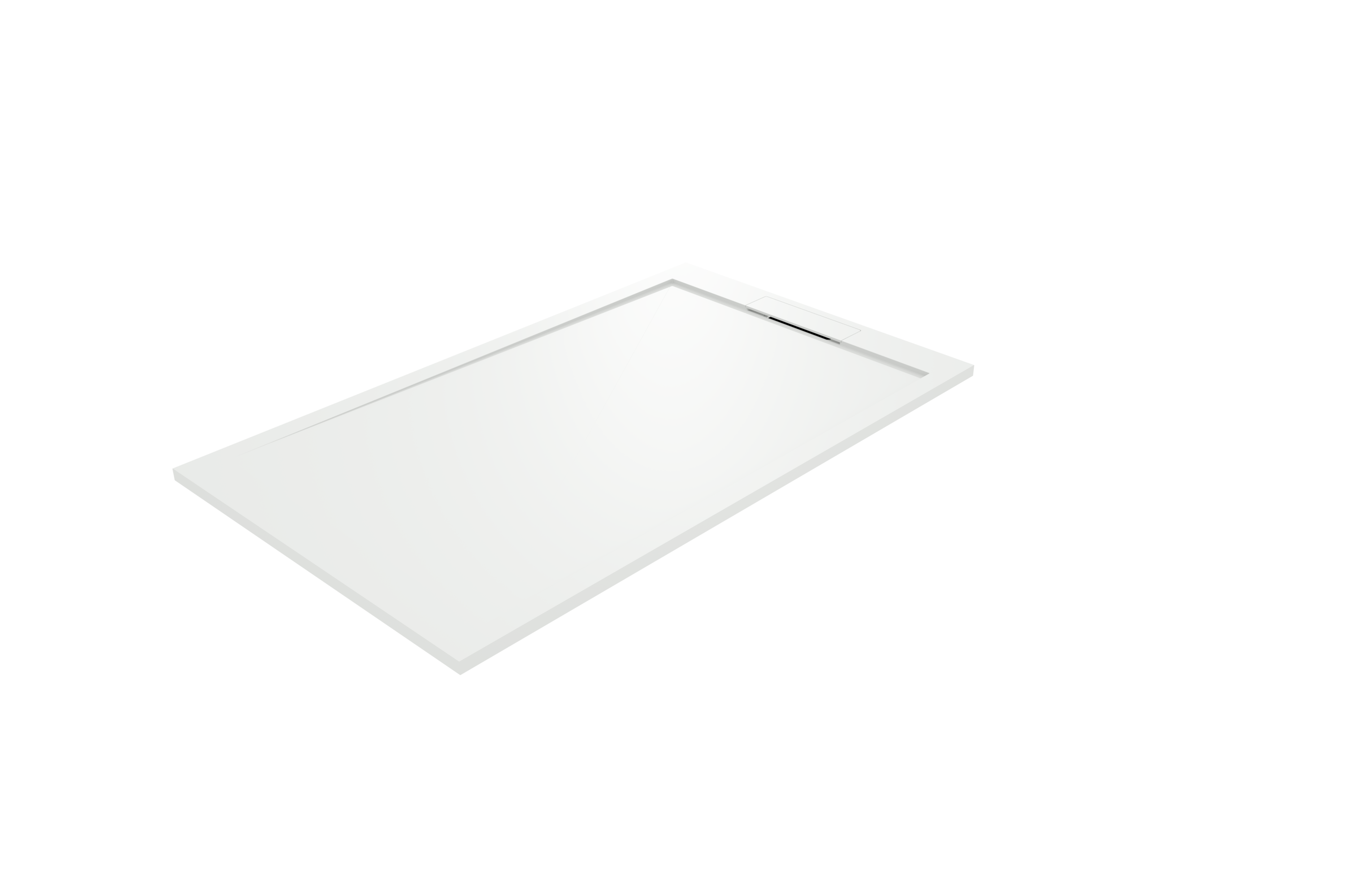 Balmani Andes douchebak 150 x 90 cm Solid Surface mat wit