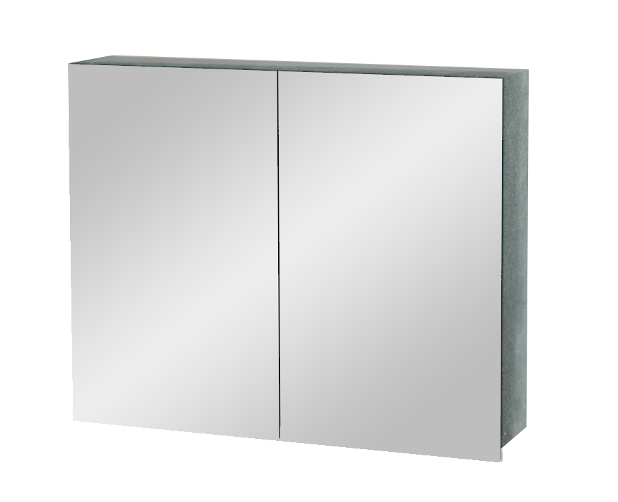 Balmani Lucida spiegelkast 90 x 72 cm beton donkergrijs