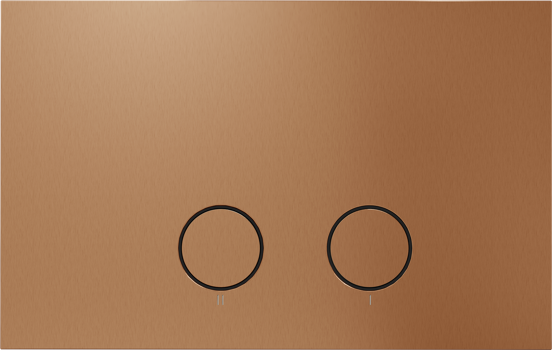 Perola bedieningspaneel Brushed Rosegold voor UP320 of UP720 inbouwreservoir