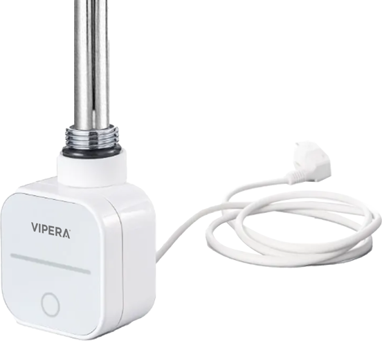 Vipera régulateur thermostatique programmable pour sèche-serviettes 500W électrique blanc