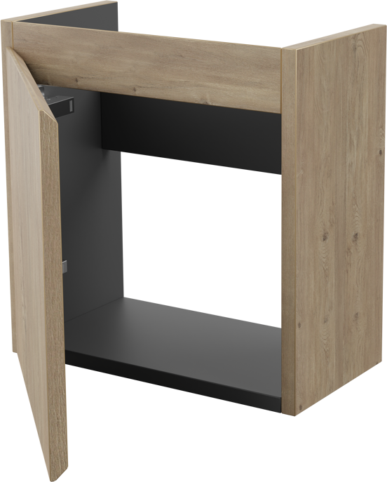Storke Square zwevend fonteinkast 40 x 22 cm ruw eiken
