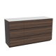 Storke Edge meuble salle de bains avec tablette pour vasques Tavola