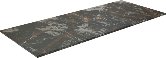 Balmani Stretto enkel of dubbel tablet Portoro Gold marmer 135 x 55 cm