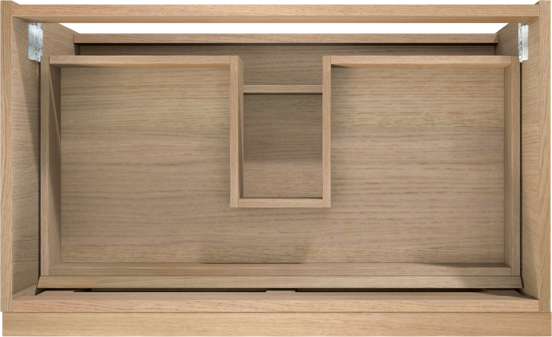 Balmani Forma meuble sous-vasque suspendu 90 x 55 cm chêne naturel 2 tiroirs