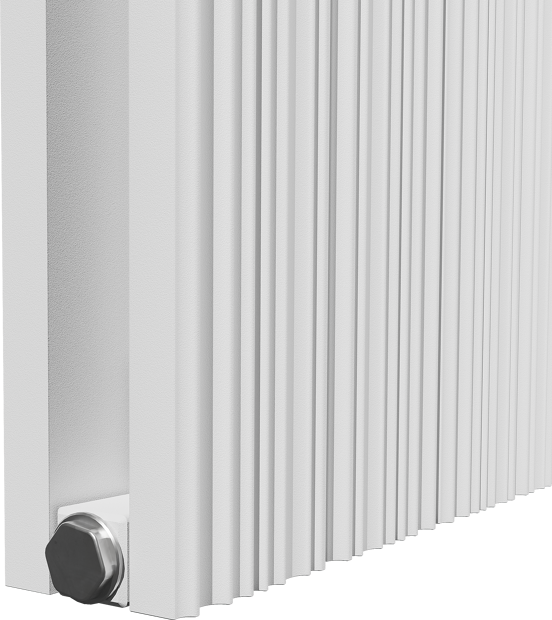 Vipera Mares dubbele handdoekradiator 37,5 x 180 cm centrale verwarming mat wit zij- en middenaansluiting 1477W