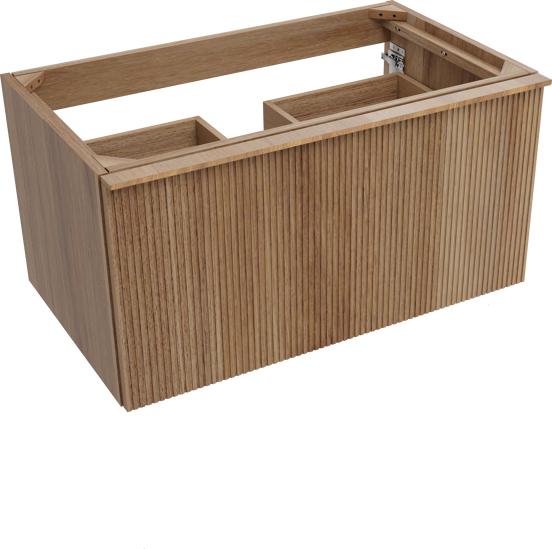 Balmani Forma meuble sous-lavabo suspendu 90 x 55 cm teck 2 tiroirs