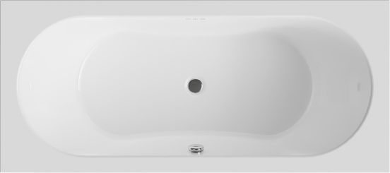 Luca Varess Rosala Whirlpool mit Luftsystem Einbaubadewanne 180 x 80 cm Acryl weiß glänzend