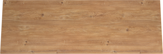 Storke Panton Einzel- oder Doppelwaschtischplatte, Melamin in roher Eiche, 150 x 52 cm