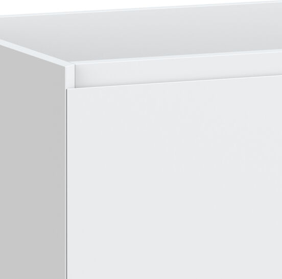 Balmani Idra zwevende wastafelonderkast 135 x 55 cm asymmetrisch rechts mat wit 4 lades