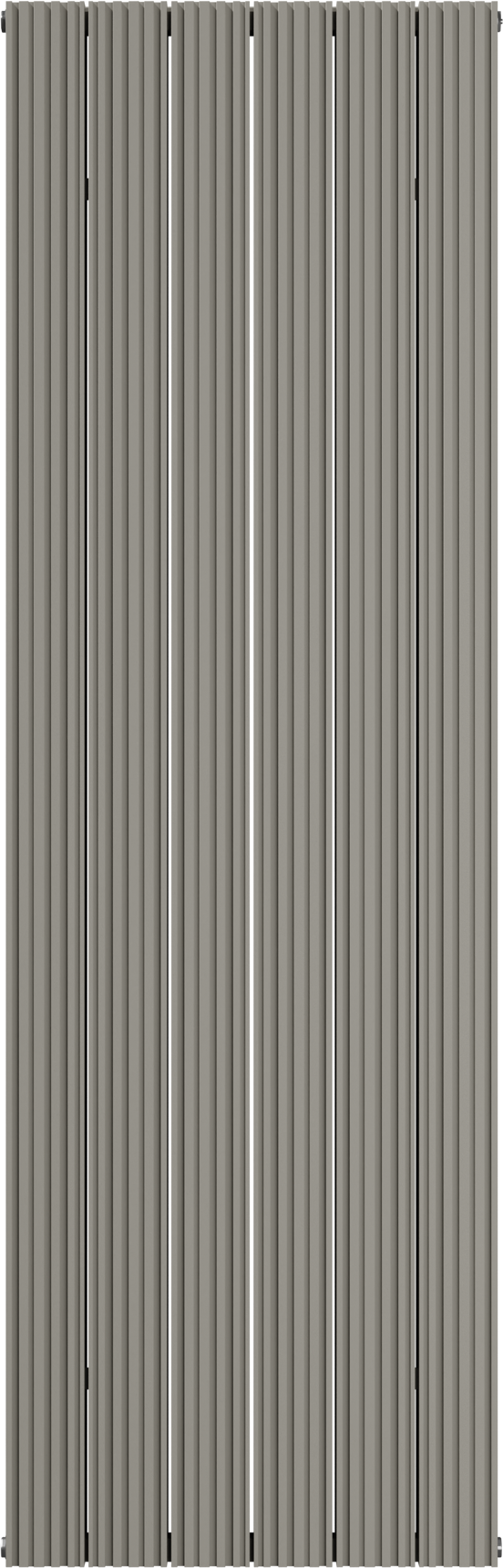Vipera Mares sèche-serviettes double 56,5 x 180 cm chauffage central soie grise raccordements latéral et central possibles 2159W
