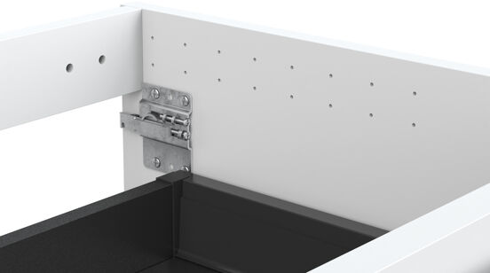 Balmani Fila zwevende wastafelonderkast 135 x 55 cm asymmetrisch links mat wit 4 lades