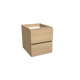 Balmani Lucida meuble sous-lavabo suspendu 45 x 55 cm chêne naturel 2 tiroirs