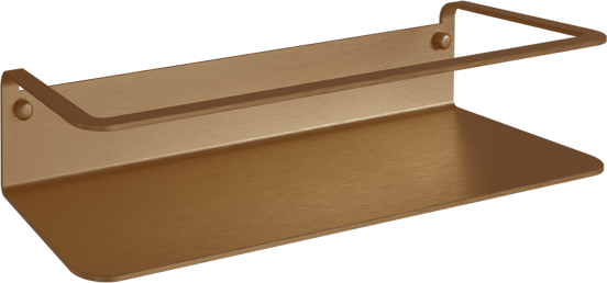Blaufoss Tika porte-shampooing seul avec fixation murale Brushed Rosegold