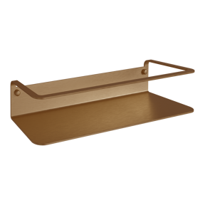 Blaufoss Tika Einzel-Shampoohalter mit Wandhalterung, Brushed Rosegold