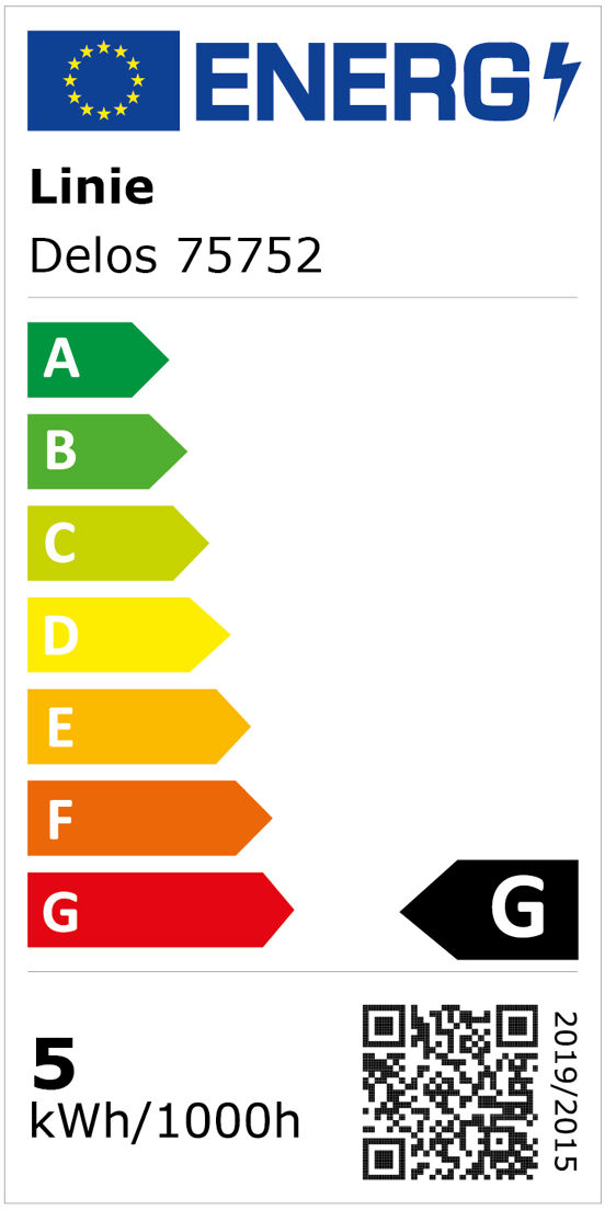 Linie Delos LED verlichting 30 cm zwart