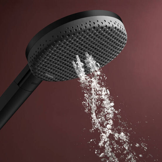 Hansgrohe Raindance Alive Select S 125 Handbrause-Set 3 Strahlfunktionen Schwarz matt