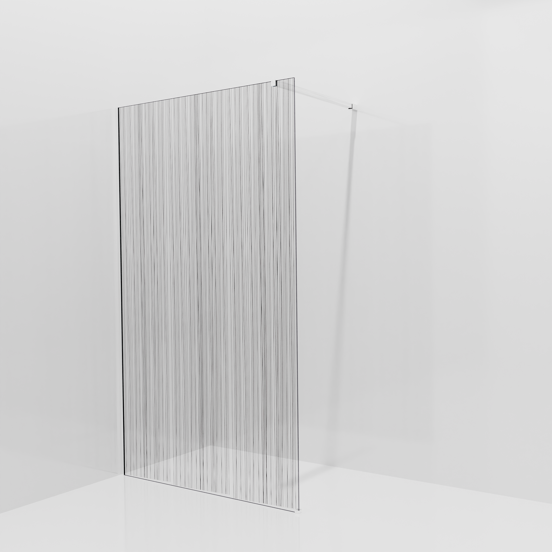 Balmani Modular Walk-In Dusche: 120 x 200 cm, Mikado, Profil Chrom glänzend
