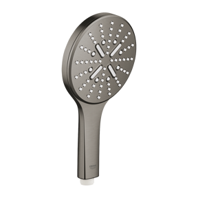 Grohe Rainshower Smartactive 130 Handbrause: 3jet, Brushed Hard Graphite