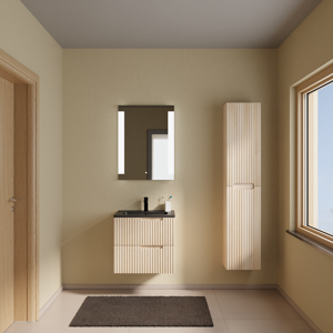 Linie Ribbo meuble salle de bains avec lavabo Vano