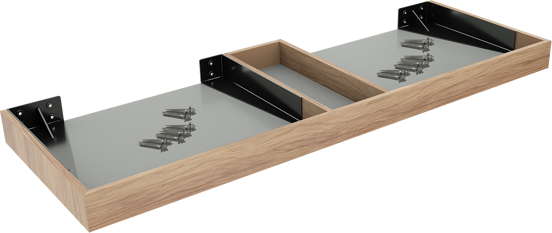 Storke Kada enkel of dubbel tablet rustieke teak hpl 150 x 52 cm