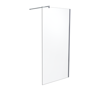 SanyOne Walk-In Dusche: 100 x 195 cm, Klarglas, Chrom Profil, glänzend