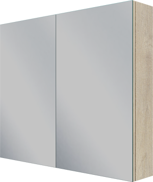 Linie Montro armoire de toilette 90 x 75 cm chêne naturel