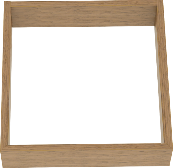 Balmani Legno Sockel für Hochschrank, Eiche verwittert, 45 x 35 cm