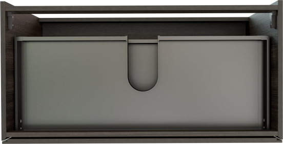 Storke Edge staande wastafelonderkast 105 x 52 cm donkere eiken 3 lades