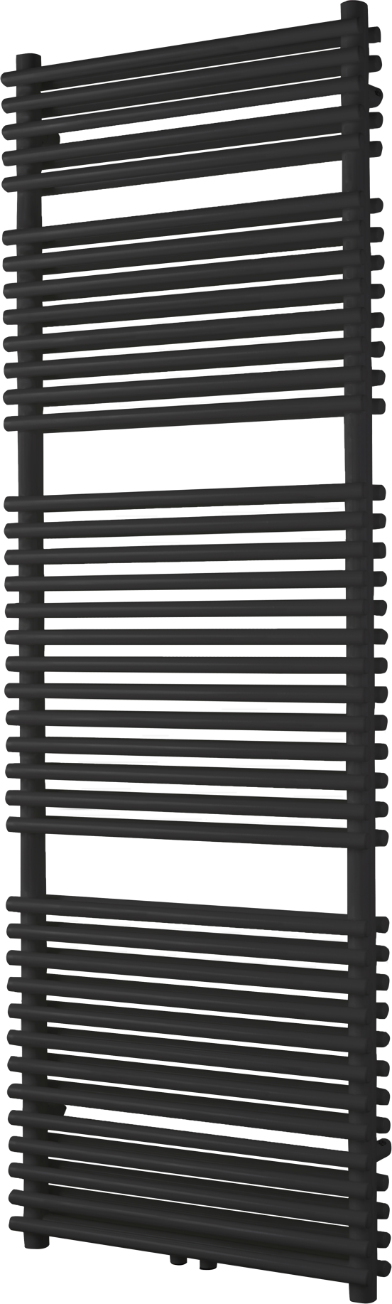 Vipera Alegria sèche-serviettes double 60 x 180 cm chauffage électrique noir mat raccordements latéral et central possibles 1.875W, résistance incluse