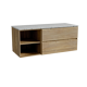 Storke Edge meuble salle de bains avec tablette pour vasques Tavola
