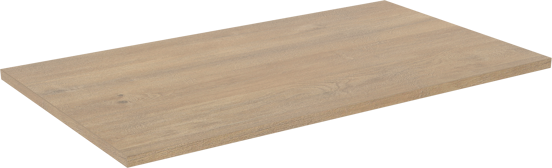 Linie Lado enkel wastafelblad natuur eiken melamine 70 x 46 cm