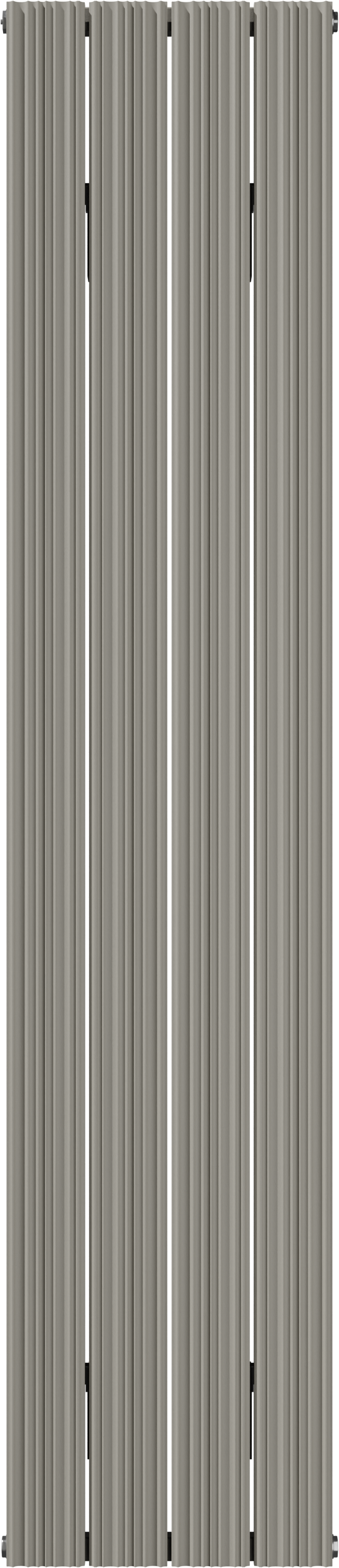 Vipera Mares sèche-serviettes simple 37,5 x 180 cm chauffage central soie grise raccordements latéral et central possibles 1085W