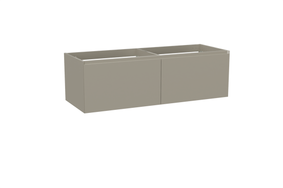 Balmani Idra meuble sous-lavabo suspendu 150 x 55 cm gris pierre 4 tiroirs