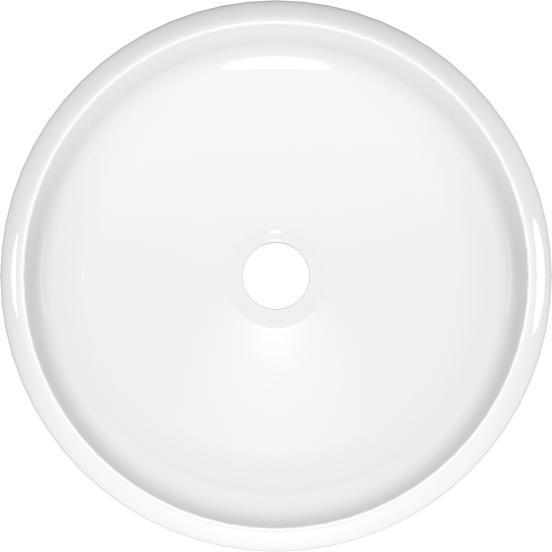 Luca Varess Vita waskom glanzend witte porselein rond Ø 36 cm