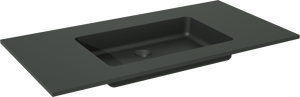 Storke Scuro Einzelwaschtisch, Quarz matt, 105 x 52 cm
