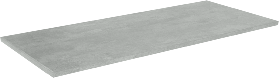 Linie Lado zwevend badkamermeubel 120 x 46 cm beton donkergrijs met Lado enkel of dubbel tablet in melamine beton donkergrijs