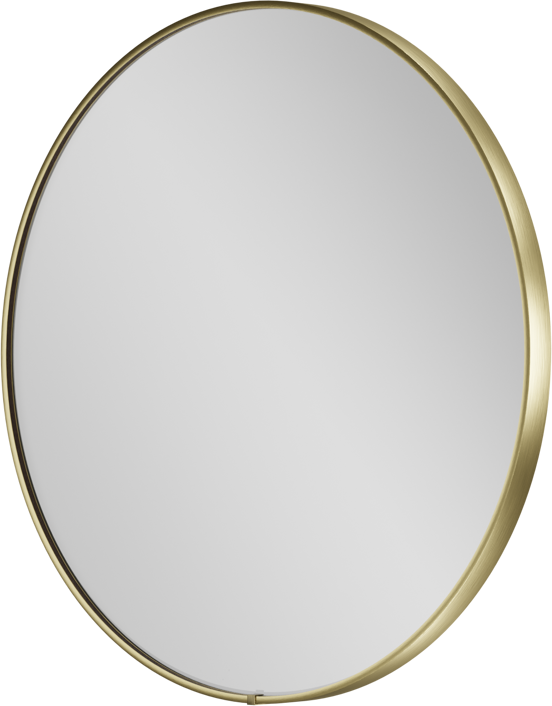 Balmani Secret miroir rond Brushed Champagne Gold lumineux et anti-buée Ø 60 cm