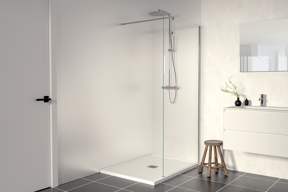 Linie Walk-In Walk-In Dusche: 100 x 200 cm, Klarglas, Chrom Profil, glänzend